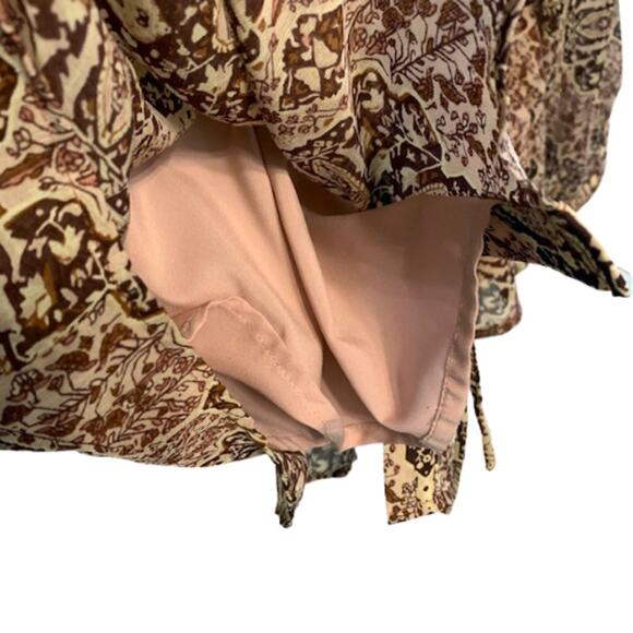 MADEWELL Drawstring Kaleidoscope Print Chiffon Top | XS - Picture 5 of 8